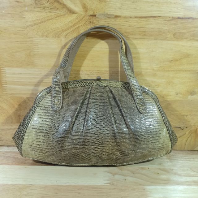 Túi xách đi tiệc da thật secondhand  180612