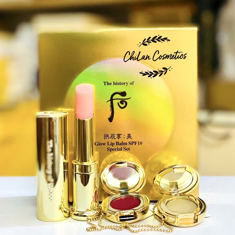 [MUA 1 TẶNG 1] Son Dưỡng Môi Whoo Grow Lip Balm Son Dưỡng Whoo  Màu Đỏ Tặng Son Dưỡng Whoo Mini Màu Hồng