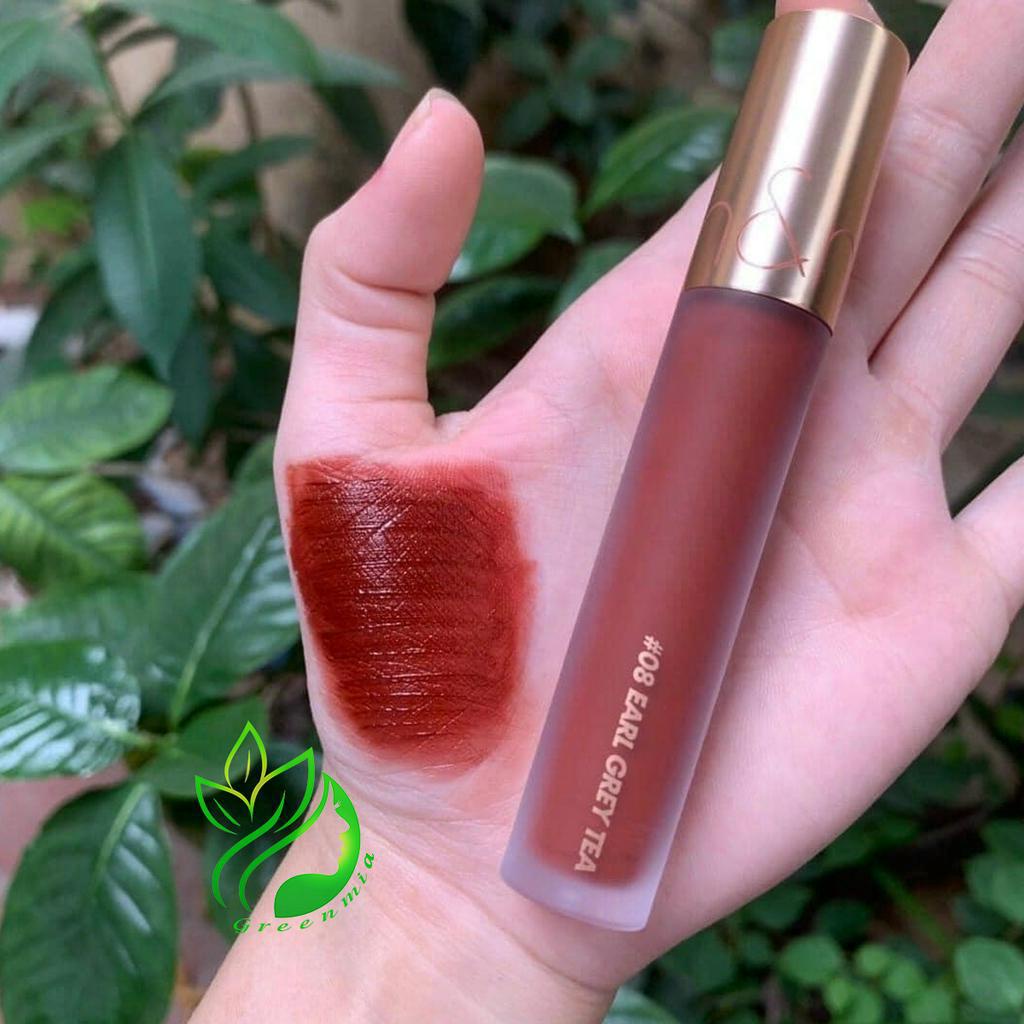 Son Kem Lì Romand Milk Tea Velvet Tint 4.4g Mịn Mượt Như Nhung Màu 08 Earl Grey Tea Màu Nâu Trầm CHÍNH HÃNG