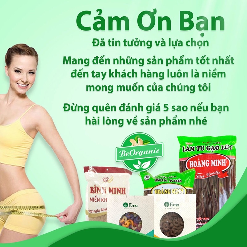 Miến Khoai Lang Bình Minh 300gr Dành Cho Người Ăn Kiêng, Healthy Eatclean Organic Người Ăn Chay Beorganic Food
