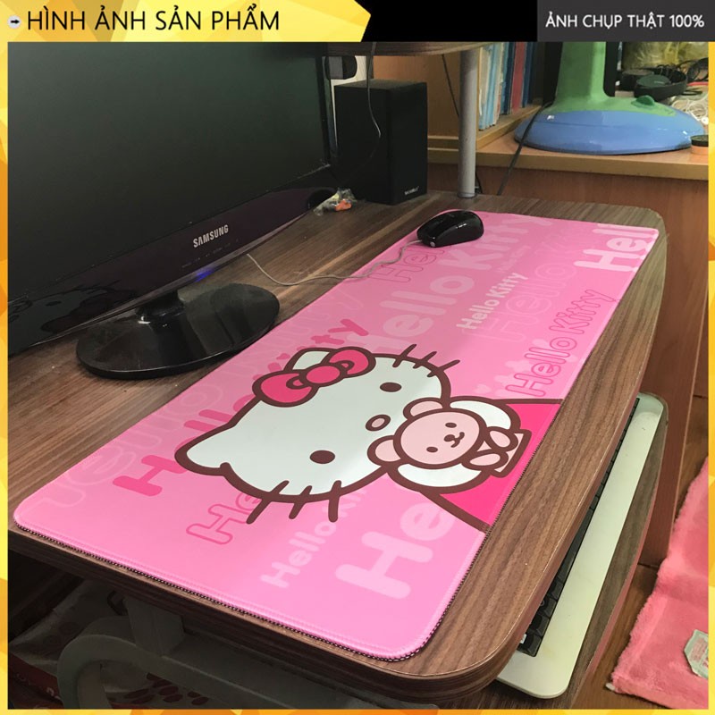 Lót Chuột Cỡ Lớn - Anime HELLO KITTY size 800x300x3MM- LÓT CHUỘT HELLO KITTY