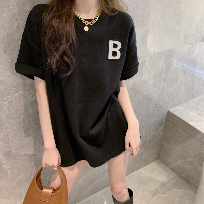 Áo thun IELGY tay ngắn dáng rộng thời trang trẻ trung dành cho nữ