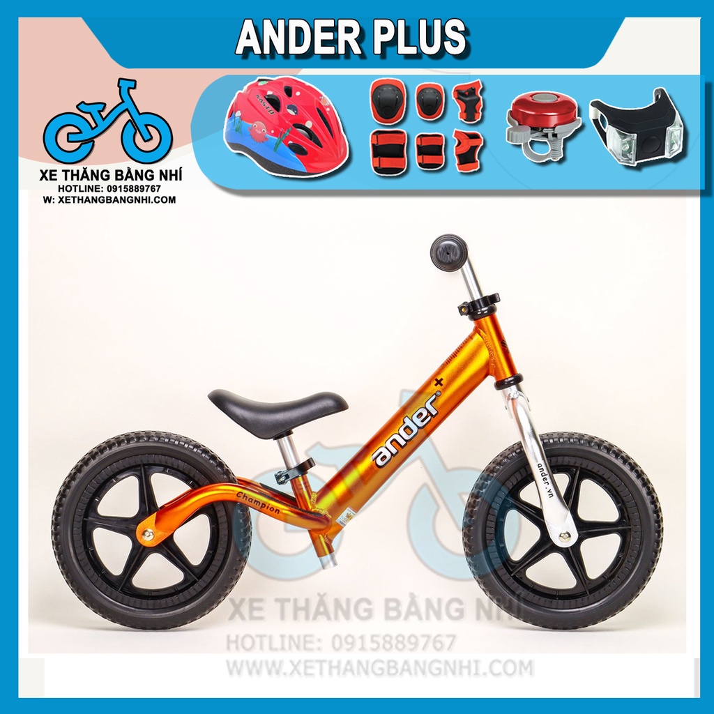 Xe thăng bằng Ander Plus Siêu nhẹ 1,9kg cho bé 17 tháng trở lên