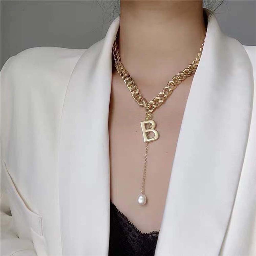 Dây Chuyền Choker Chữ B Thời Trang Cá Tính Dành Cho Nữ