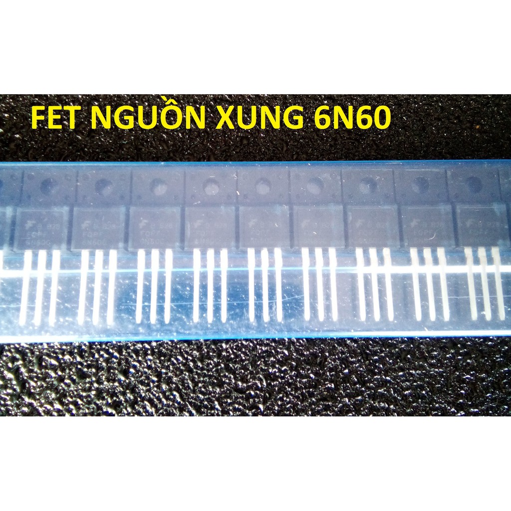 2 sò FET nguồn 6N60 FQPF6N60C N-MOSFET 6A 600V TO-220F
