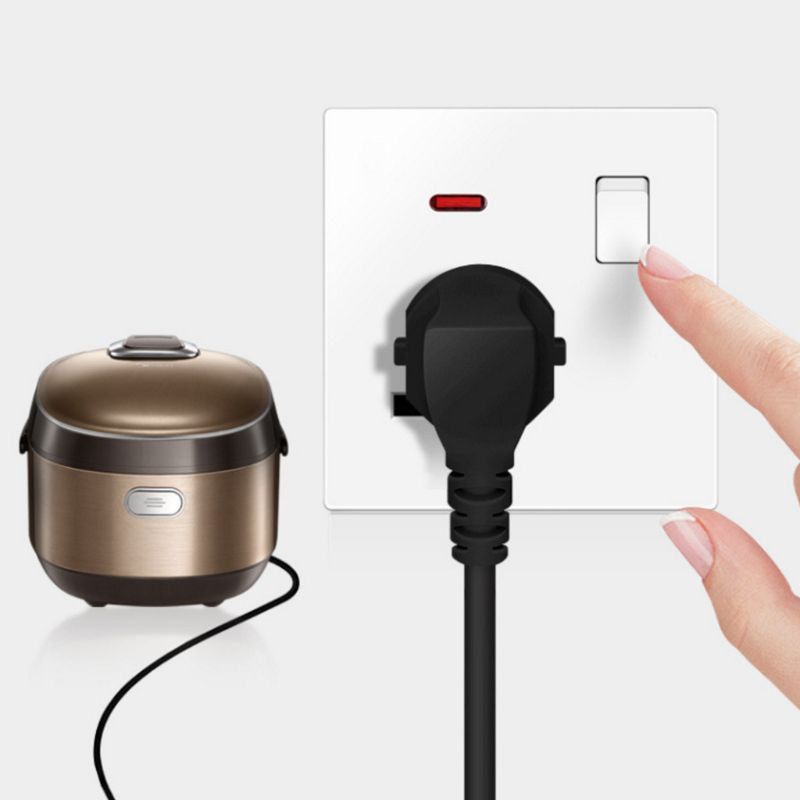 Ổ cắm điện gắn tường hai cổng USB 2.1A UK 13A đa năng