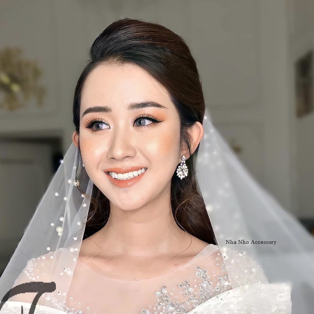 Bông Tai Đá Pha Lê Cho Cô Dâu XAVIA NHÀ NHỎ MS 267