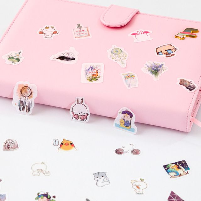 Set 32 sticker dán washi trang trí
