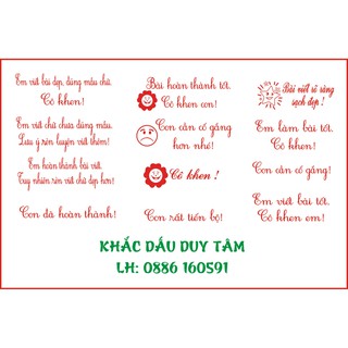 Khắc Dấu Tiểu Học Tiếng Việt