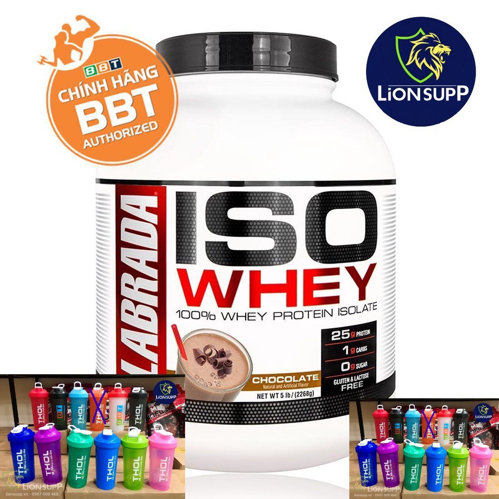 ISO Whey LABRADA – 100% Whey Protein Isolate Cao Cấp CHÍNH HÃNG BBT