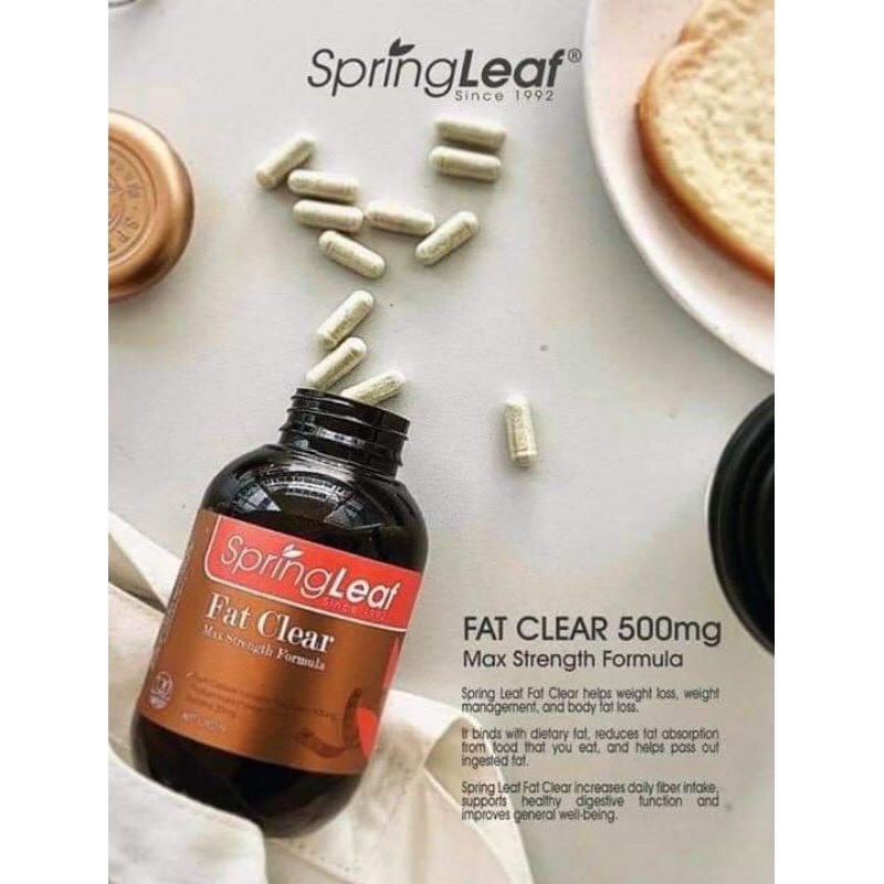 Viên Uống Giảm Cân Spring Leaf Fat Clear Max Strength Formula ( Úc)