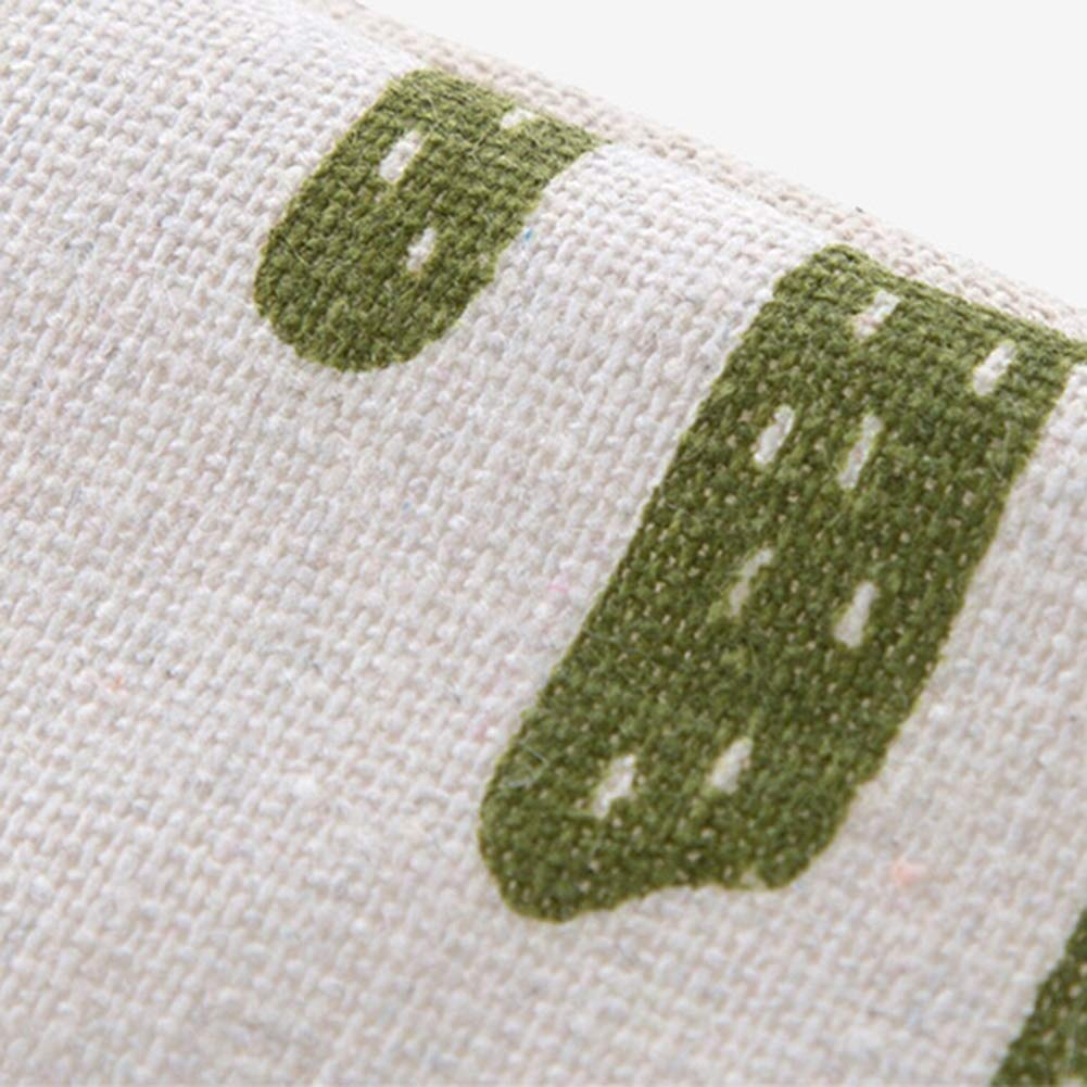 Giỏ đựng mỹ phẩm để bàn bằng vải lanh cotton có thể gấp gọn tiện lợi