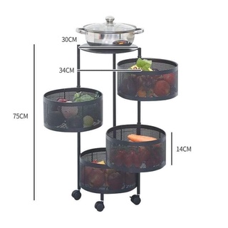 Kệ đa năng để đồ nhà bếp, kệ để rau củ quả đa năng có bánh xe
