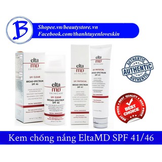 [AUTH] Kem chống nắng EltaMD UV Clear Broad-Spectrum Spf 46 Untinted /  UV Physical Broad Spectrum SPF 41