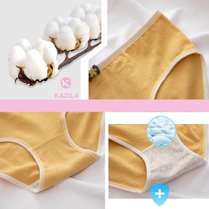 [Mã 12FASHIONSALE1 giảm 10K đơn 50K] Quần lót nữ cotton cao cấp tiêu chuẩn y tế, quần chip nữ kháng khuẩn Kazila QLH67 | BigBuy360 - bigbuy360.vn