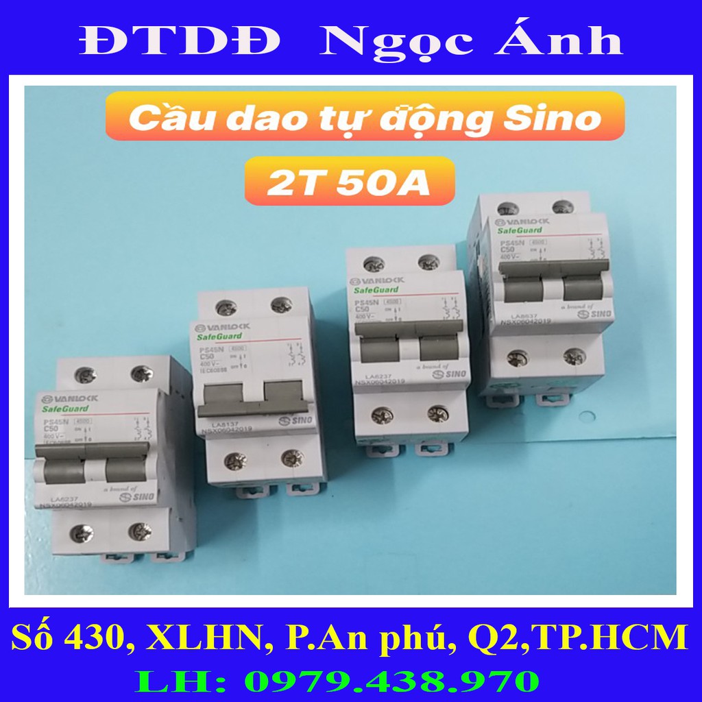 Cầu dao tự động,CB cóc,CB2P,CB Tổng 50A