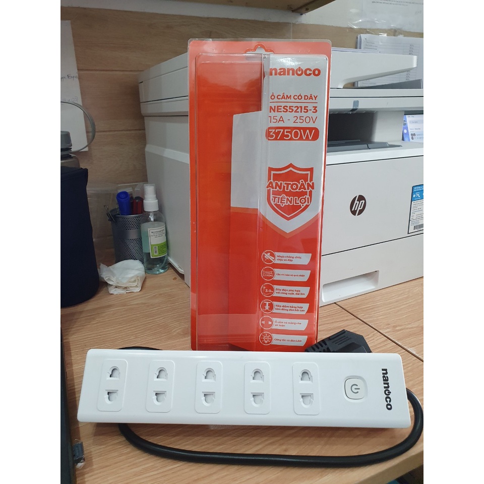 Ổ Cắm Có Dây Nanoco NES5215-3/NES3332-3/NES332U-3/NES3320-5