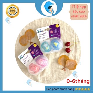 Ti Giả Thông Khí, Chỉnh Nha Avent Ultra Air Cho Bé 0-6 Tháng Và 6-18 Tháng Siêu Mềm Giúp Trấn An Tự Ngủ