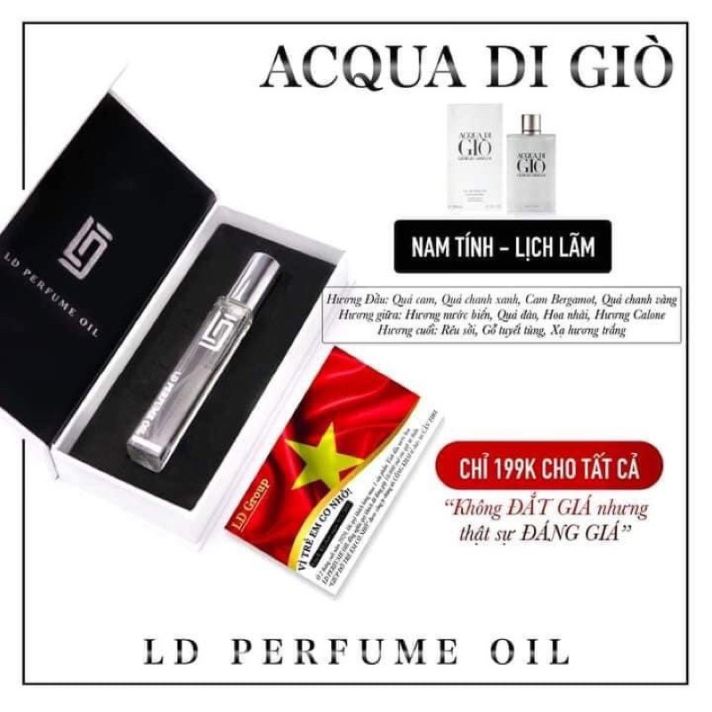 tinh dầu thơm LD perfume oil (giò)