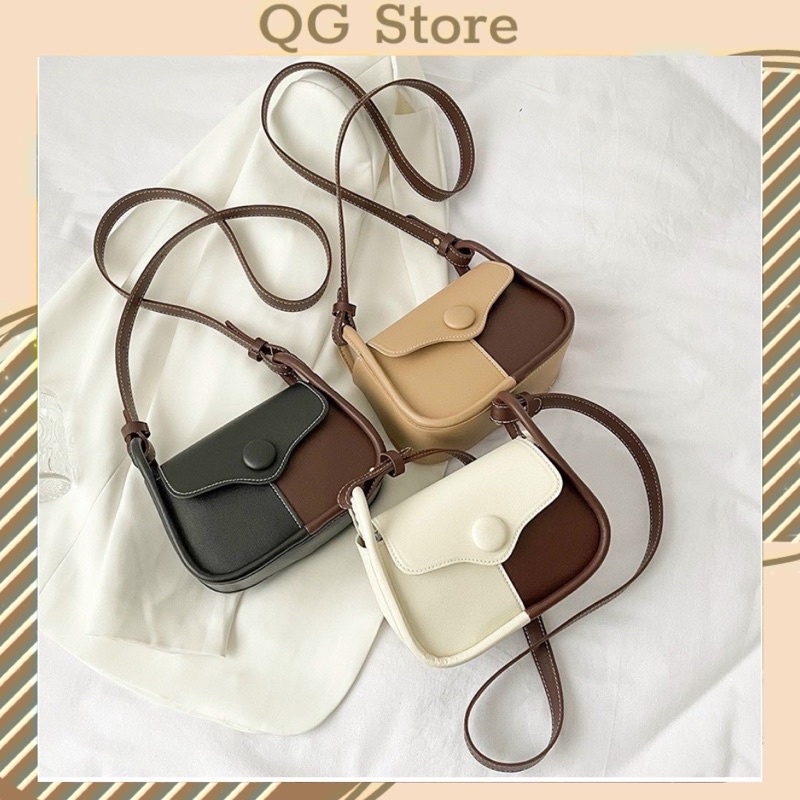 Túi Xách Nữ Túi Đeo Vai 3 Phối Màu Phong Cách Hàn Quốc