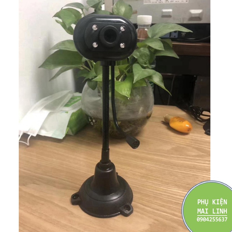 (Bảo hành 06 tháng) Webcam Chân Cao có mic dùng cho máy tính có tích hợp mic và đèn Led trợ sáng -Webcam máy tính để bàn | WebRaoVat - webraovat.net.vn