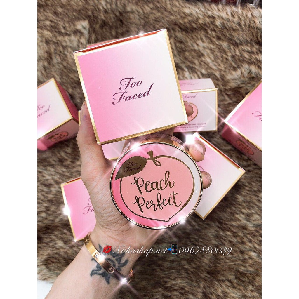 [Bán chạy] Phấn phủ kiềm dầu không màu Too Faced Peach Perfect Mattifying loose setting powder trang điểm tự nhiên (35g)