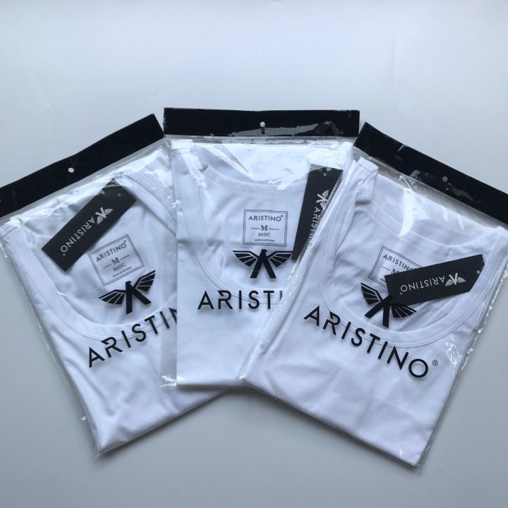 Áo Ngắn Tay Trắng AC22 Aristino 100% COTTON