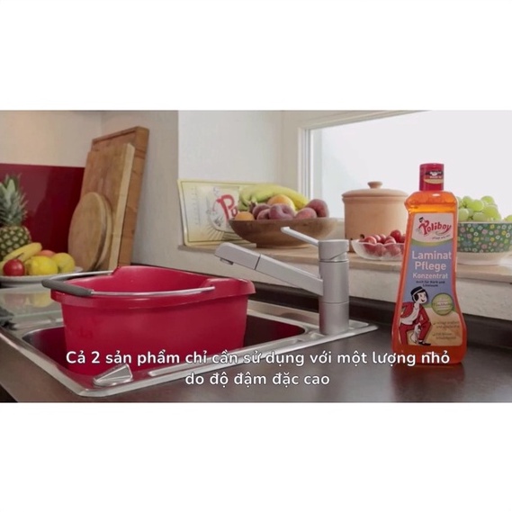 Nước Lau Sàn Gỗ Laminate POLIBOY Vệ Sinh Sàn Gỗ Công Nghiệp 500ml Không Tạo Vệt