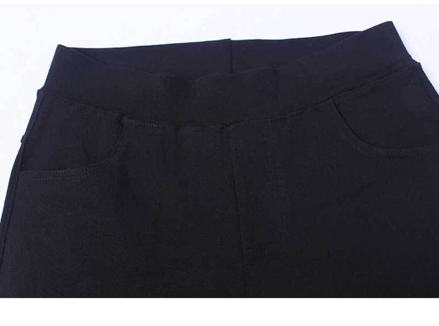 Quần kaki thun skinny xẻ lai chữ V big size 62-85kg