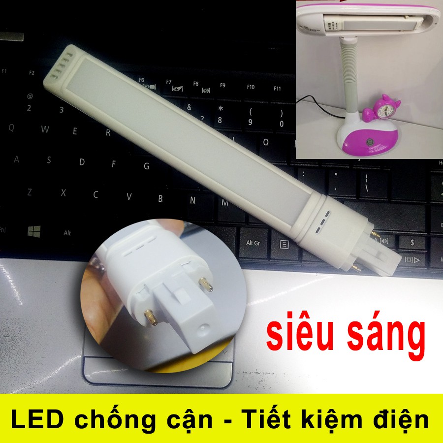 Bóng đèn Bàn LED Chống cận Siêu sáng, Siêu bền, Tiết kiệm điện 90% Đui G23 (23mm)