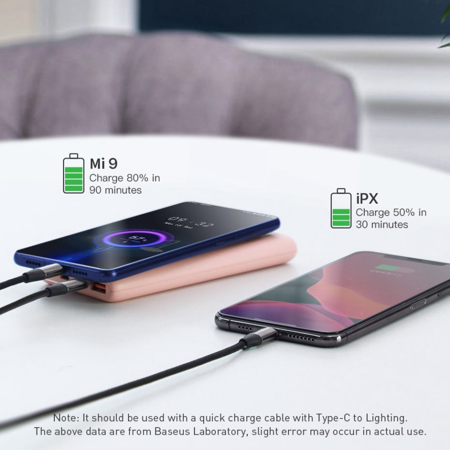 Pin sạc dự phòng hỗ trợ sạc nhanh 18w dung lượng 10000 mAh hiệu Baseus Bipow cho Smartphone - Hàng chính hãng -ND