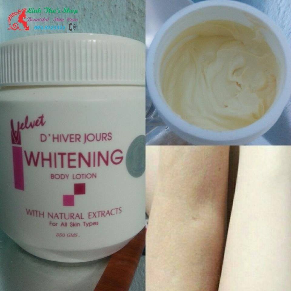 Kem body dưỡng da siêu trắng whitening Velvet Thái Lan-HN008