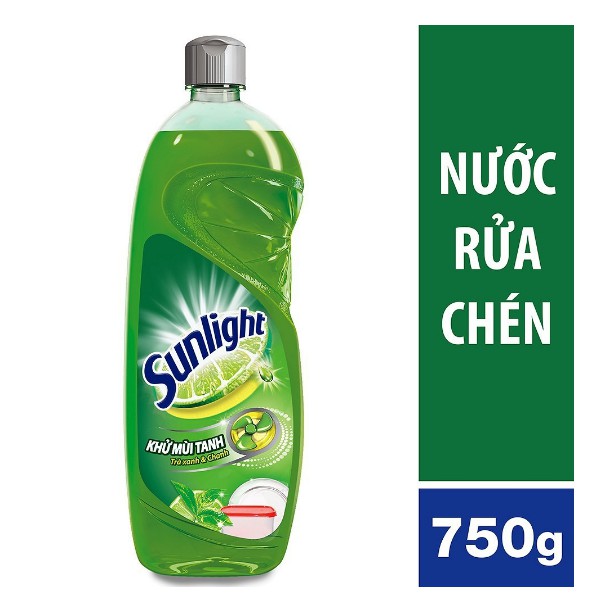 Nước Rửa Chén Sunlight Trà Xanh Nhật Chai 750g