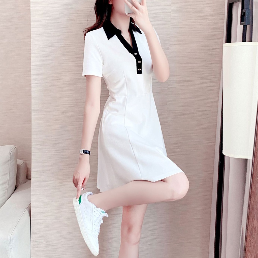 Váy Đầm Polo Tay Ngắn Madela , Đầm Váy Polo Nữ Siêu Xinh