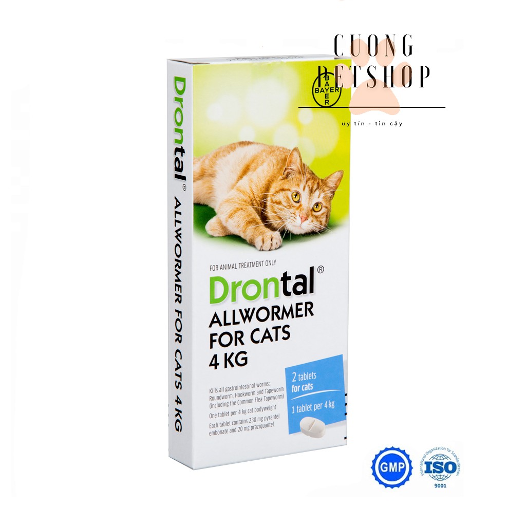 Drontal cho mèo - Viên zun sán cho mèo của Đức