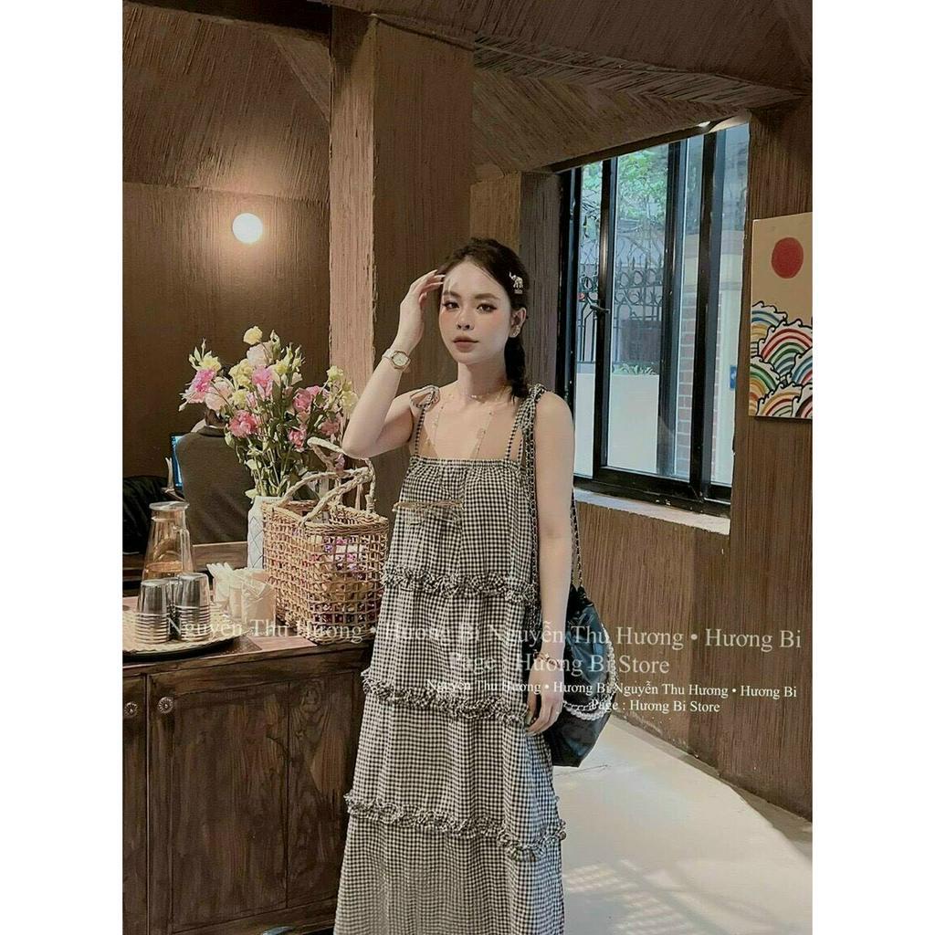 Đầm maxi nữ chất thun xốp cao cấp 2 màu như hình thiết kế cúp ngực dễ thương phù hợp đi chơi mát mẻ