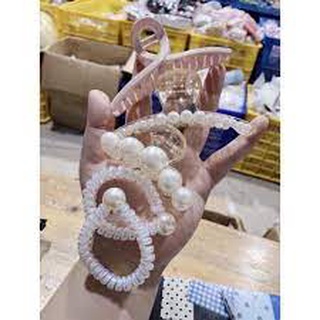 Bộ Kẹp Tóc Và Dây Buộc Tóc (Set 5 Cái)