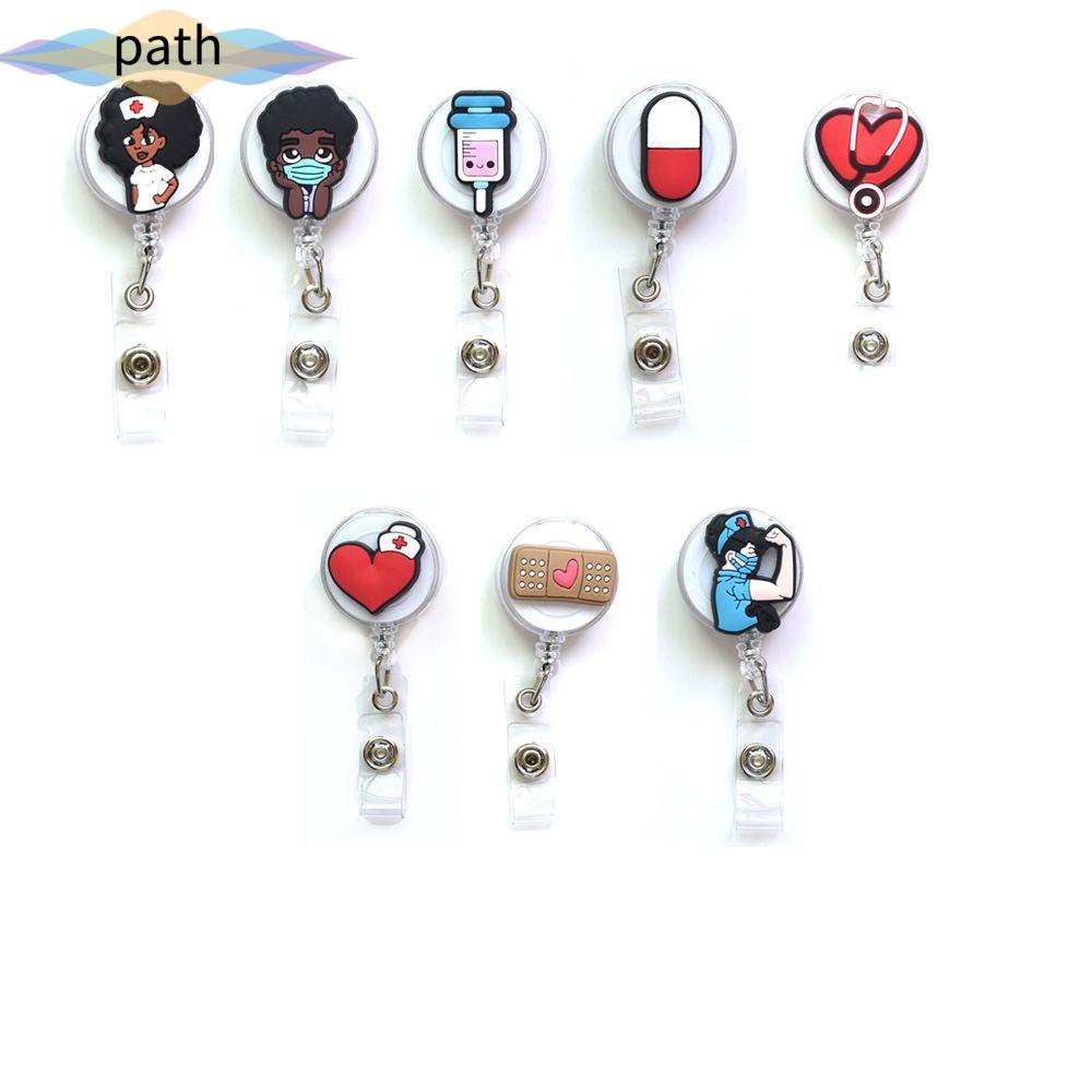 Kẹp giữ thẻ tên / huy hiệu có thể thu gọn bỉ bỉ chất lượng cao dành cho bác sĩ / y tá