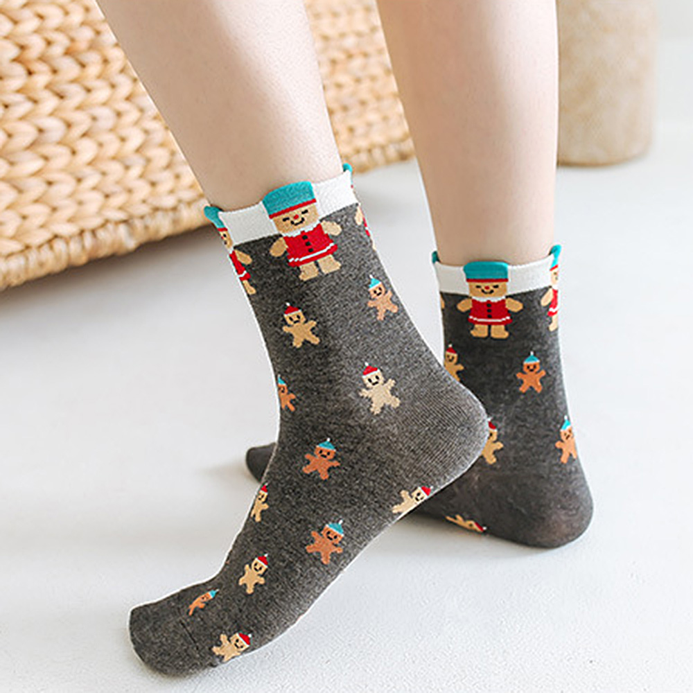 Tất Cotton Họa Tiết Giáng Sinh Dành Cho Nam Và Nữ