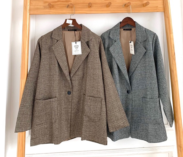 [ẢNH THẬT+VIDEO] Áo Khoác Dạ Blazer/Vest  Form Rộng Ullzzang