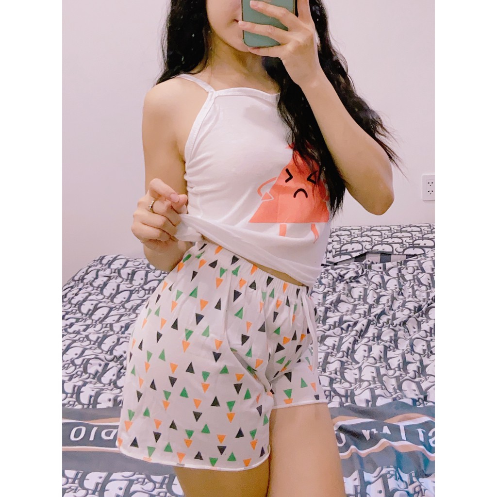 BỘ THUN NGỦ 2 DÂY - Đồ mặc nhà siêu cute | BigBuy360 - bigbuy360.vn