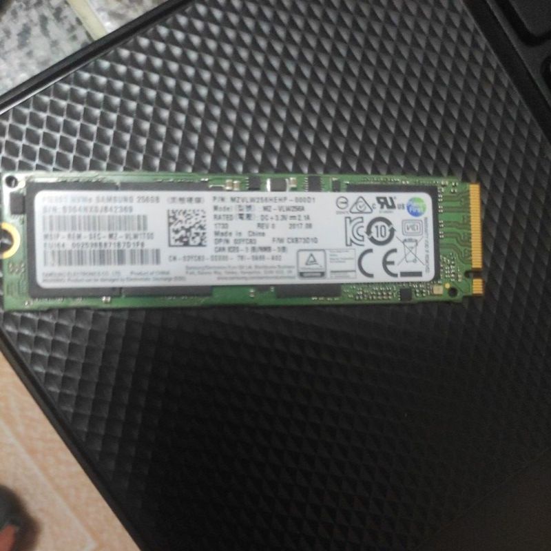 SSD Nvme Samsung PM961 256G