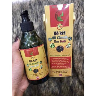 Dầu gội thảo dược bồ kết sả chanh hoa bưởi 100% từ thiên nhiên 300ml