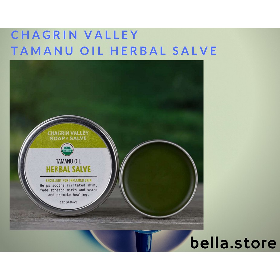 [Organic] Sáp thảo mộc giảm thâm sẹo mụn Chagrin Valley Tamanu Oil Herbal Salve