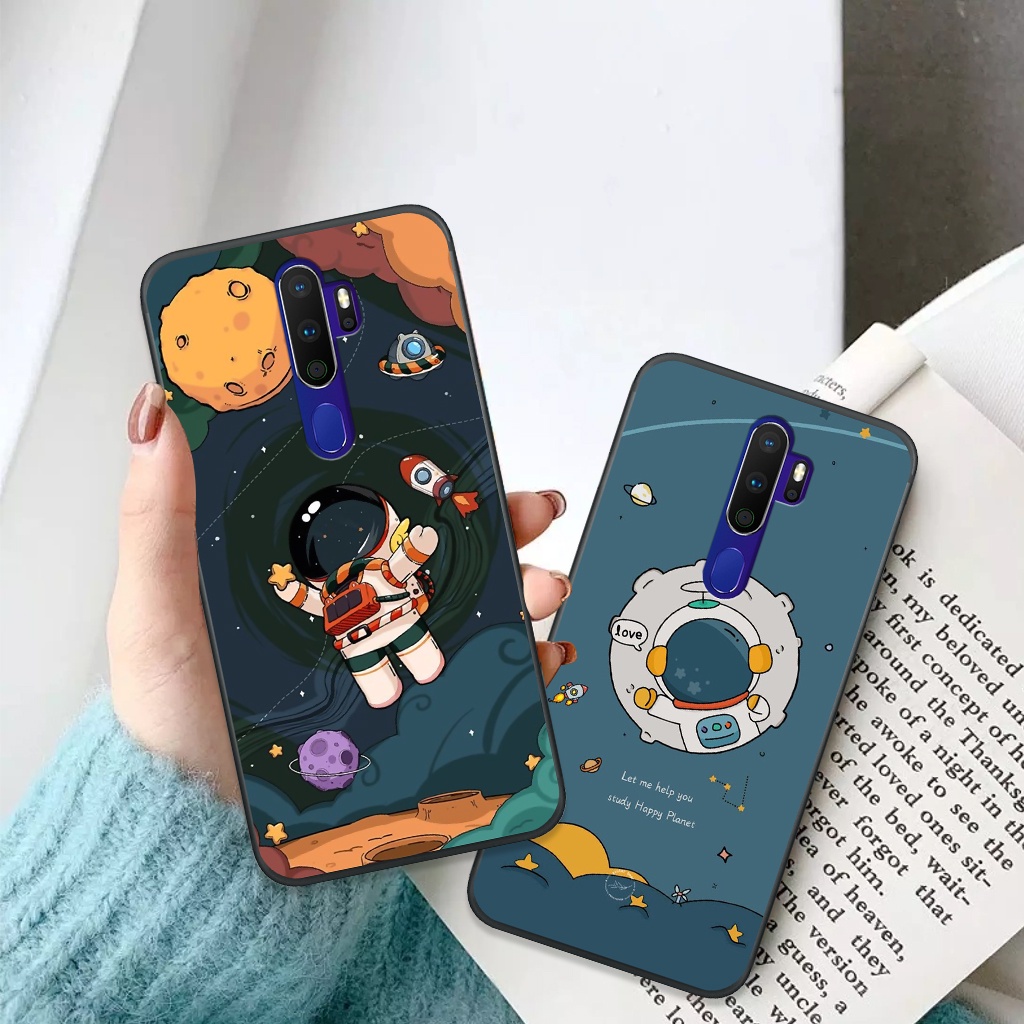 Ốp lưng Oppo A5 2020 - A9 2020 vũ trụ, phi hành gia ốp điện thoại viền dẻo thời trang cao cấp