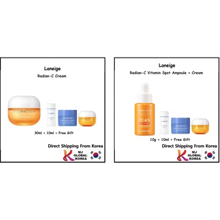 [Laneige] Kem Radian-C (Hiệu chỉnh các đốm sậm màu) 30ml + Những món quà / Radian-C Vitamin Nơi Ampoule  10g + Những món quà