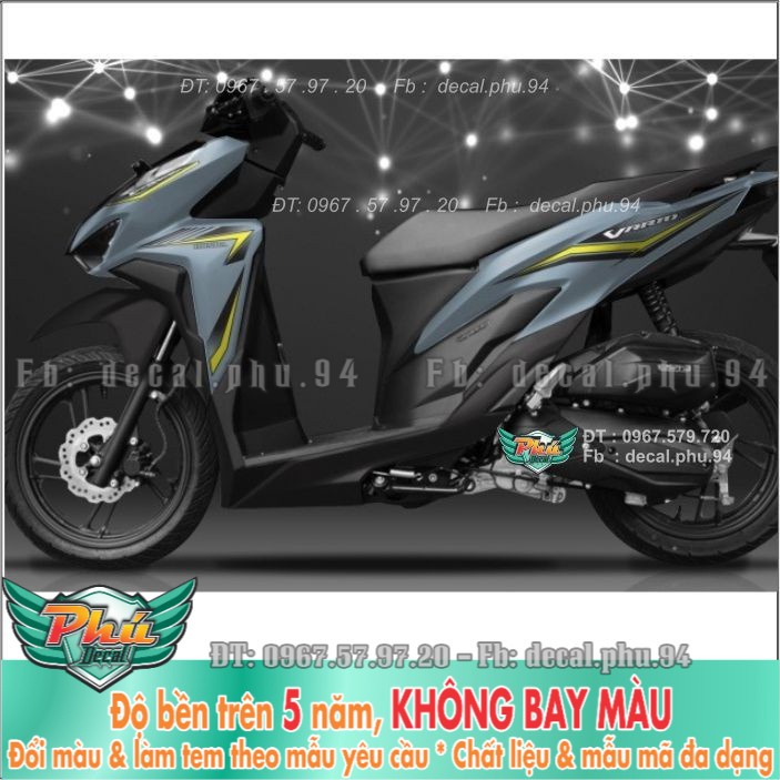 Tem rời Vario Chỉ xám xanh nhám (B) -1