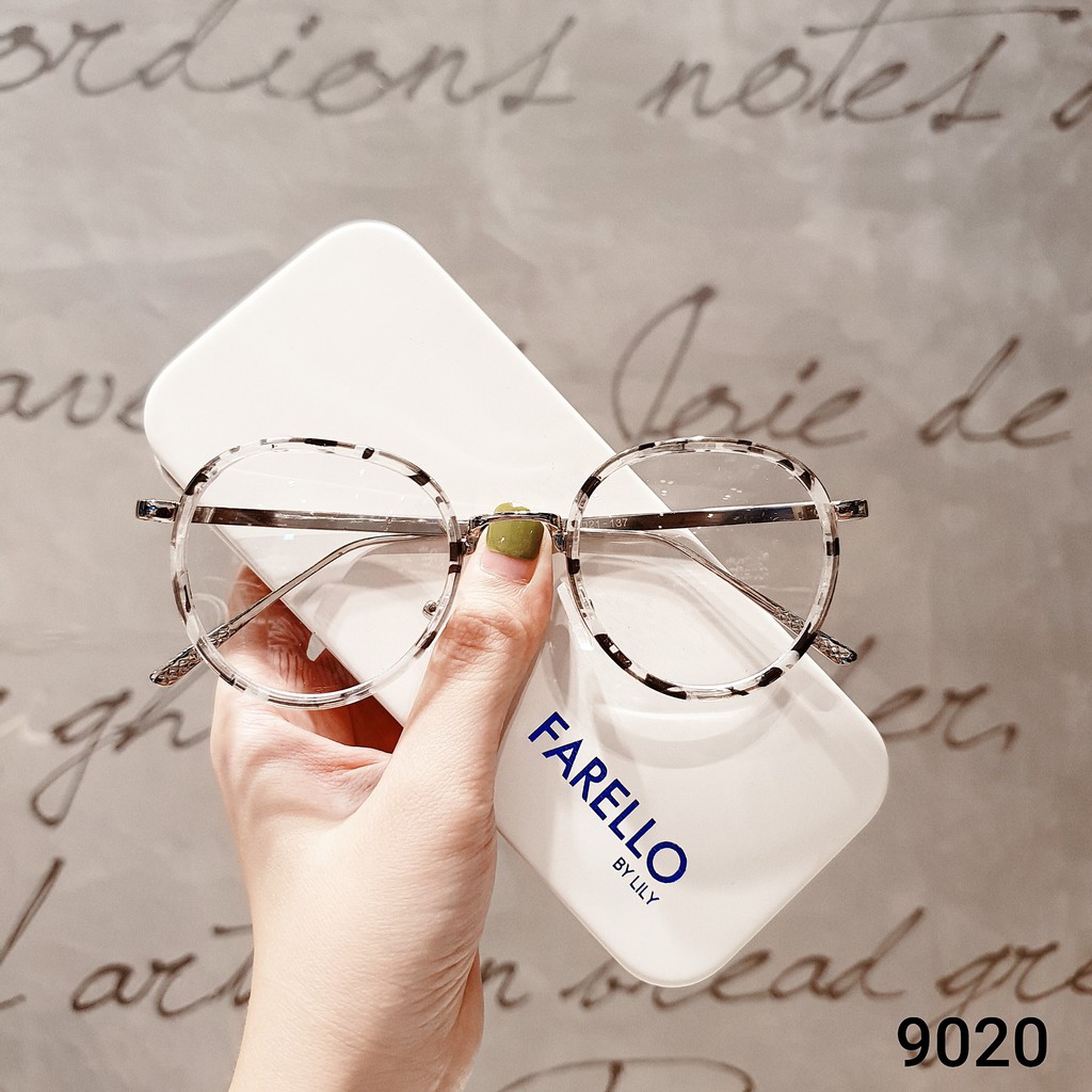 Gọng kính cận mắt tròn kim loại thời trang nam nữ Lilyeyewear 9020 nhiều màu | BigBuy360 - bigbuy360.vn