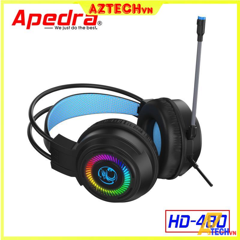 Tai Nghe Gaming Chụp Tai Có Mic APERA HD-480 (Jack cắm USB 7.1) Cho Máy Tính Laptop - Bảo Hành 6 Tháng
