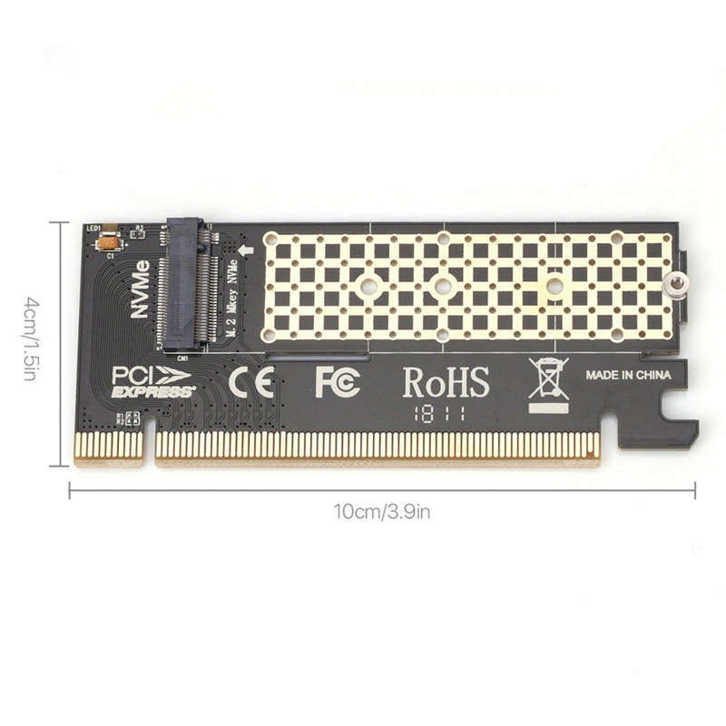 Ssd Ngff To Pcie 3.0 X16 X4 Adapter M Key Interface Expansion Card
